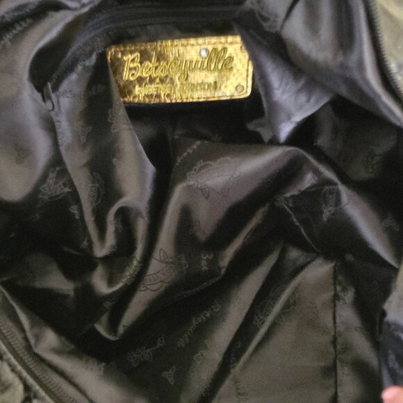 Betsey Johnson Vintage Y2K Betseyville Leopard Print Tortoise Chain Bag Tag Bag - Picture 9 of 11